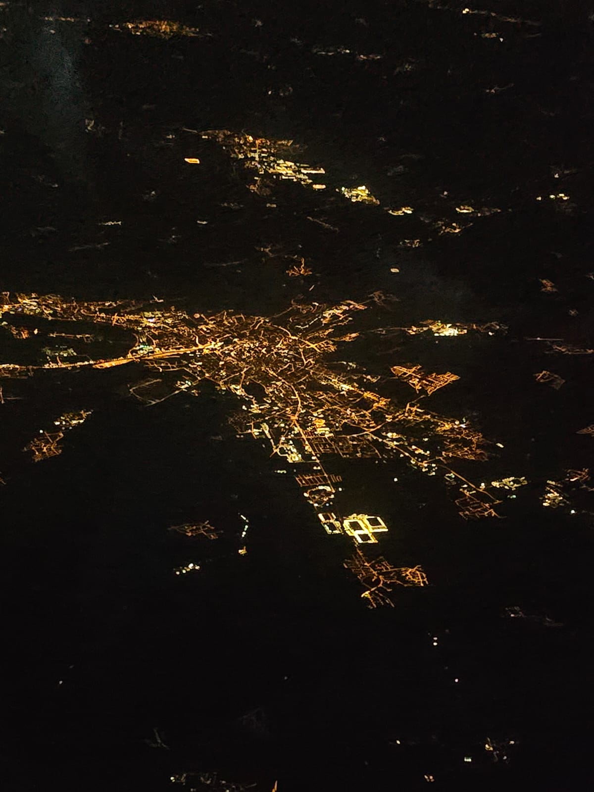 After dark — lights like veins, city like a heartbeat. - Night Sky 2025